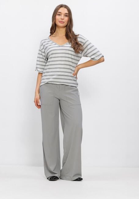 Beige PENN & INK Top T-SHIRT STRIPE - large