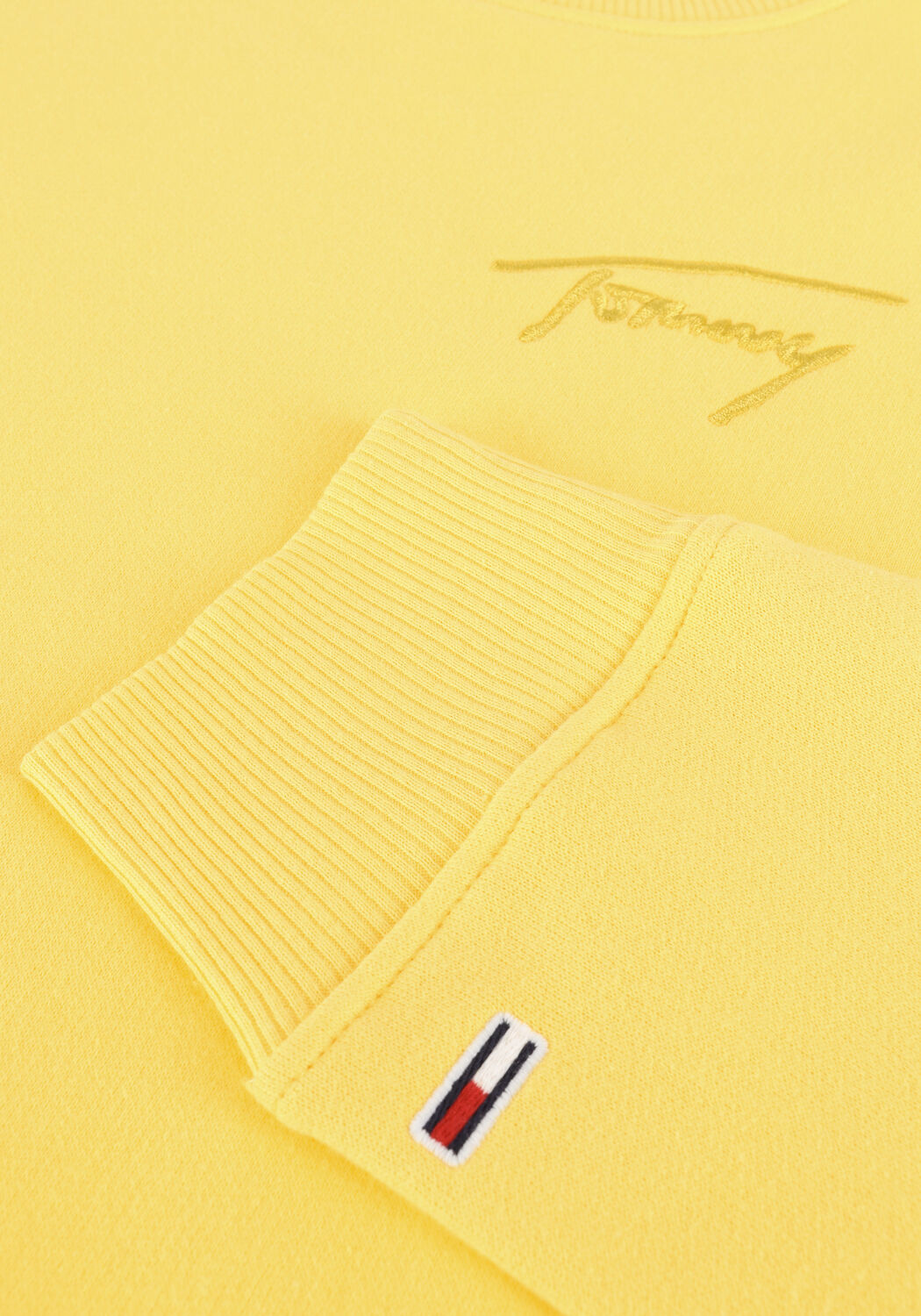 Gelbe TOMMY JEANS Sweatshirt TJW CROP TOMMY SIGNATURE CREW - large