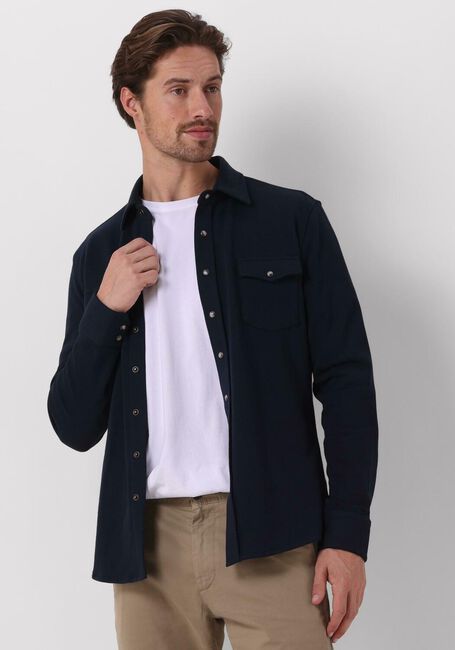 Dunkelblau PROFUOMO Casual-Oberhemd OVERSHIRT WESTER - large