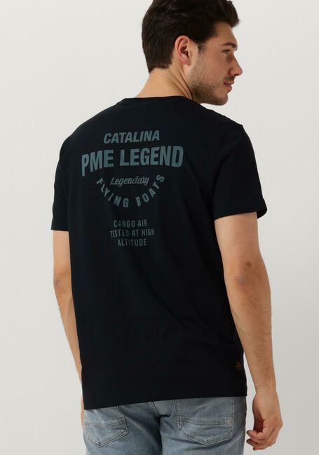 Blaue PME LEGEND T-shirt SHORT SLEEVE R-NECK PLAY SINGLE JERSEY - large