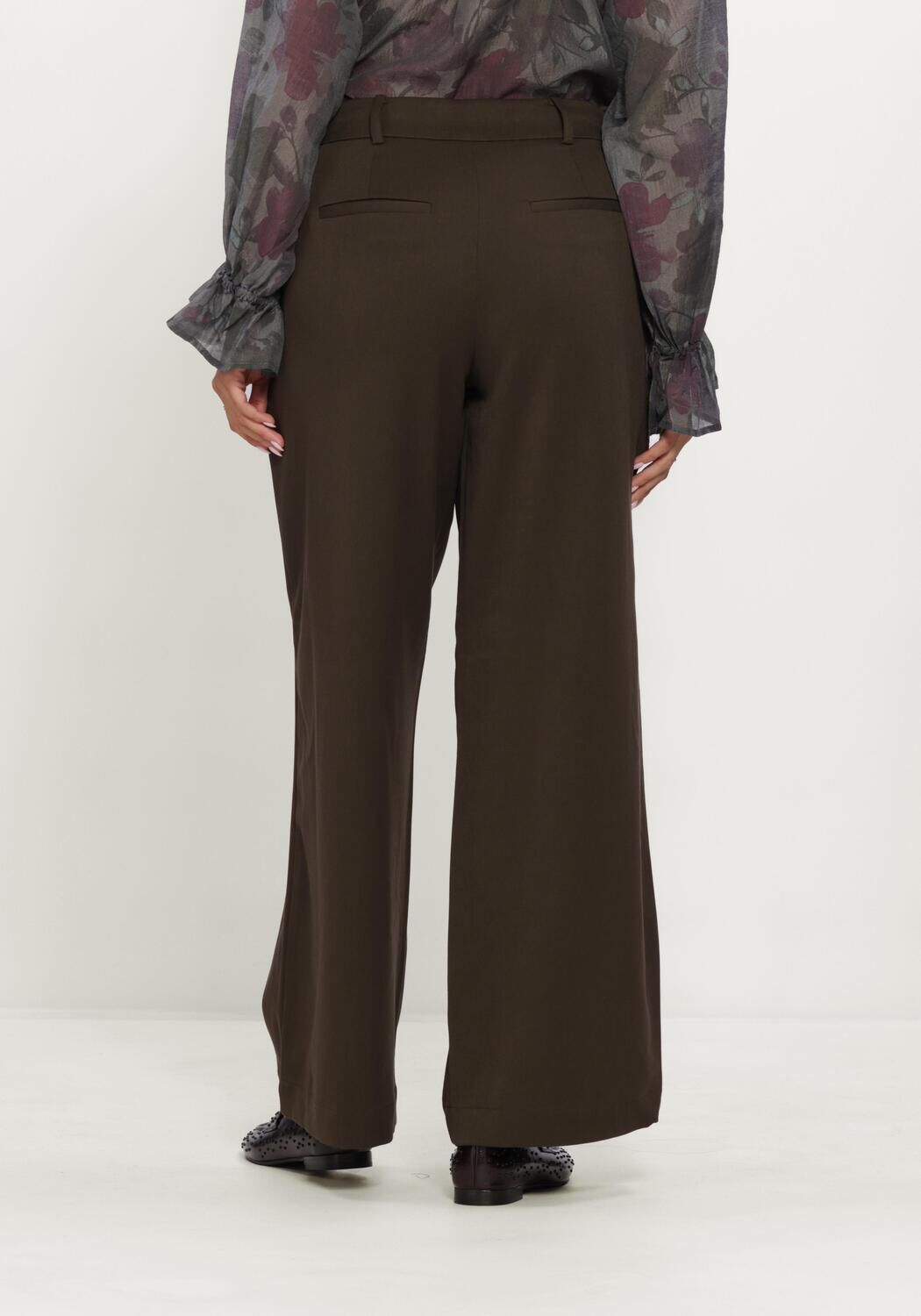 Gr&uuml;ne MSCH COPENHAGEN Weite Hose MSCHCHICA HENRIKA PANTS - large