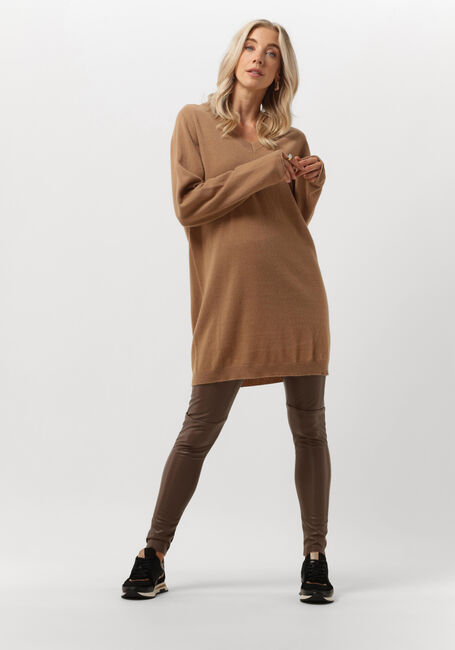 Camelfarbene SEMICOUTURE Minikleid Y2WG09 - large