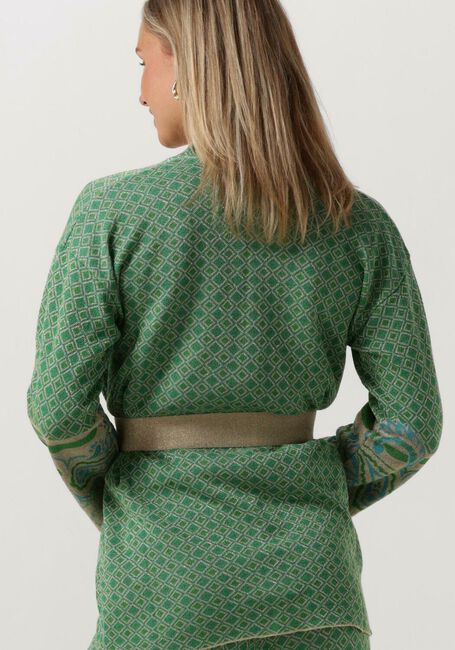 Grüne LIU JO Kimono GIACCA MAGLIA SCIALLATA JACQ - large