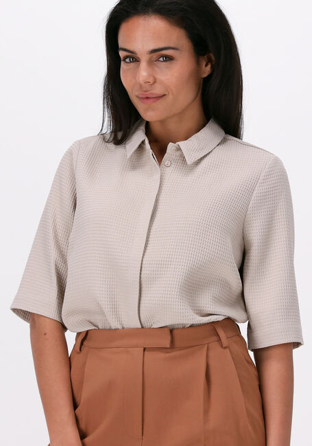 Sand ANOTHER LABEL Blusen BACHE WAFFLE SHIRT - large