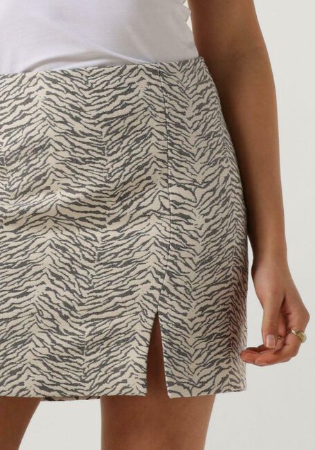 Graue ALIX THE LABEL Minirock LADIES WOVEN TIGER JACQUARD SKIRT - large