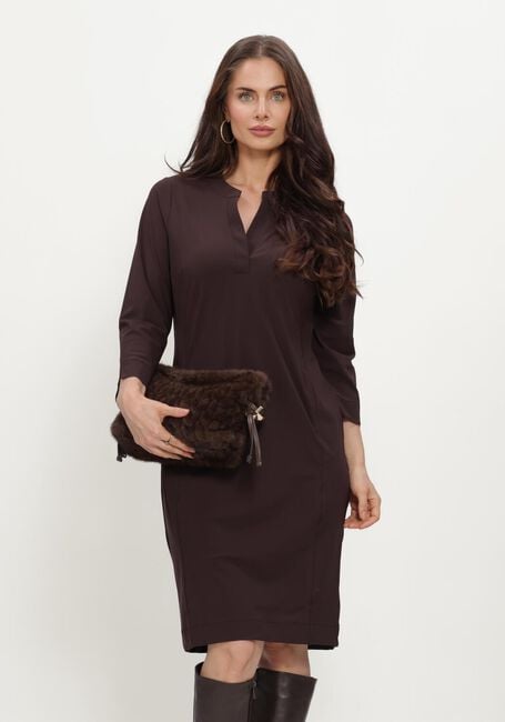 Braune STUDIO ANNELOES Minikleid SIMPLICITY DRESS - large