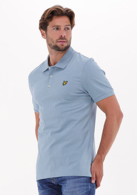 Hellblau LYLE & SCOTT Polo-Shirt PLAIN POLO SHIRT - large