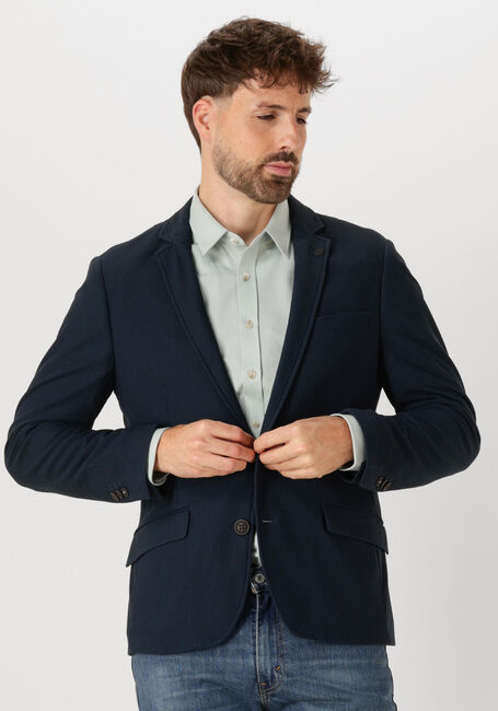 Dunkelblau CAST IRON Sakkos FANCY STRUCTURE KNIT - large