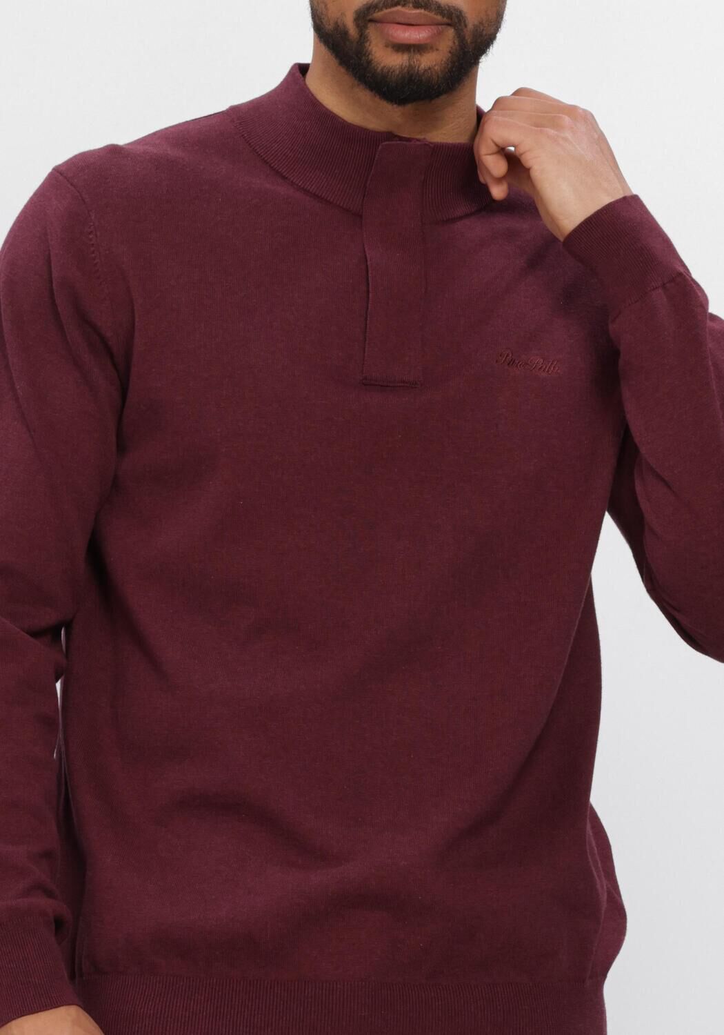 Bordeaux PURE PATH Pullover LIGHT WEIGHT HIDDEN HALF-ZIP - large