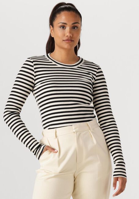 Schwarze INWEAR Tops & T-shirts DAGNAIW STRIPED TSHIRT LS - large