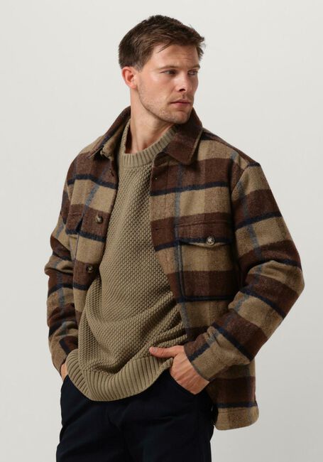 Braune SELECTED HOMME Overshirt SLHARCHIVE OVERSHIRT B NOOS - large