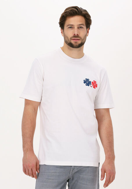 Weiße SCOTCH & SODA T-shirt REGULAR-FIT T-SHIRT WITH ARTWO - large
