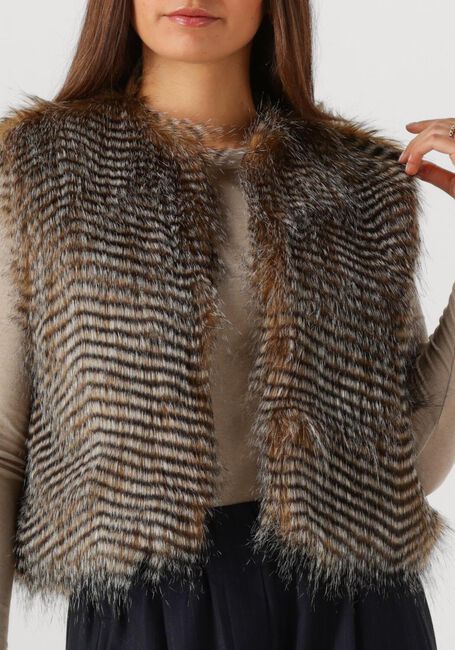 Mehrfarbige/Bunte BY-BAR Gilet NORI FAUX FUR GILET - large