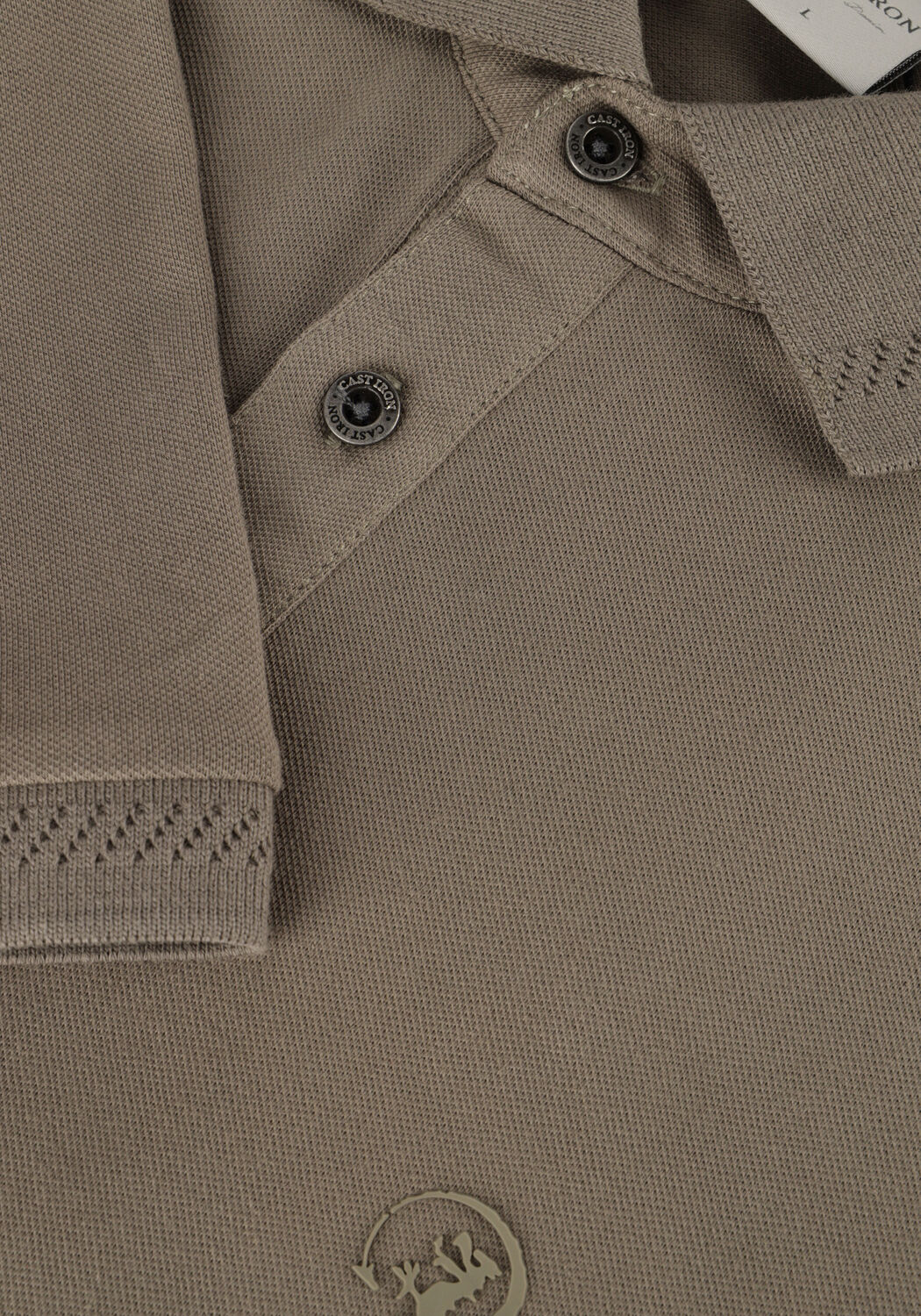 Gr&uuml;ne CAST IRON Polo-Shirt SHORT SLEEVE POLO FINE PIQUE ESSENTIAL - large