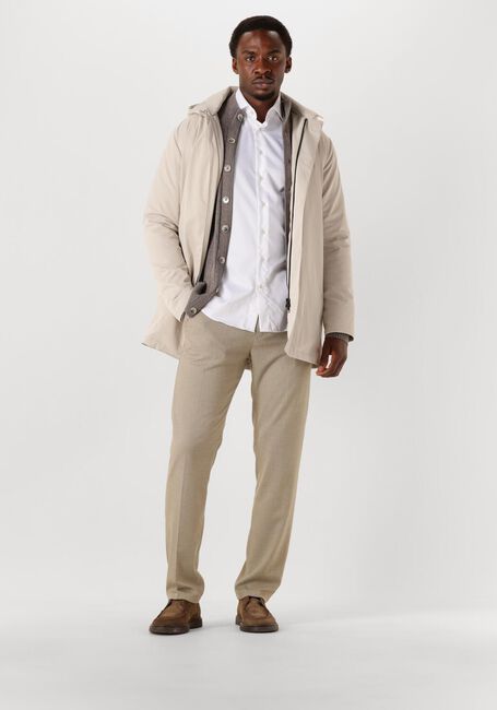 Beige PROFUOMO Parkas RAINCOAT LONG MAGNET - large