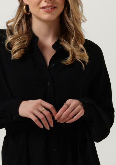 Schwarze SELECTED FEMME Minikleid SLFVIVA TONIA LONG LINEN SHIRT - large