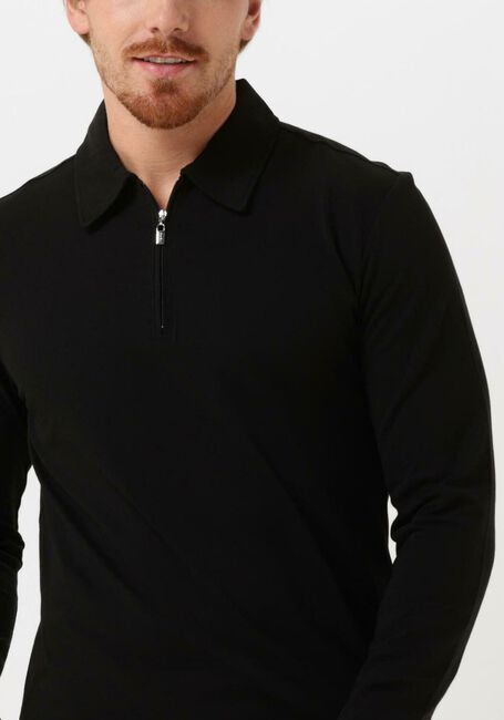 Schwarze TIGER OF SWEDEN Polo-Shirt LARON LS - large