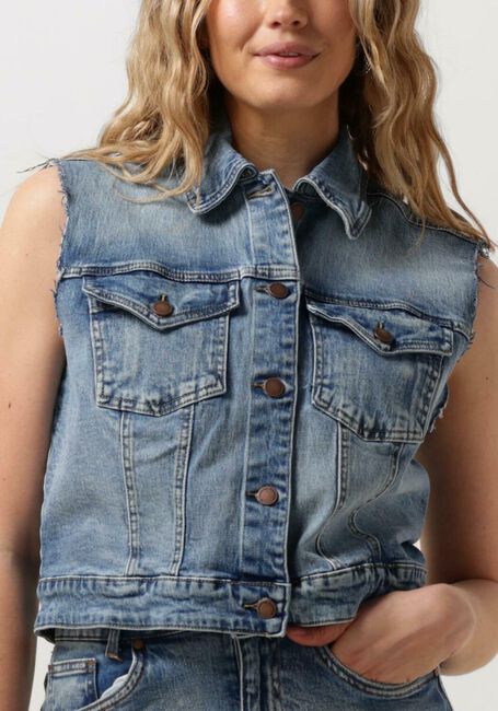 Blaue MY ESSENTIAL WARDROBE Jeansjacke DANGOMW 144 VEST - large