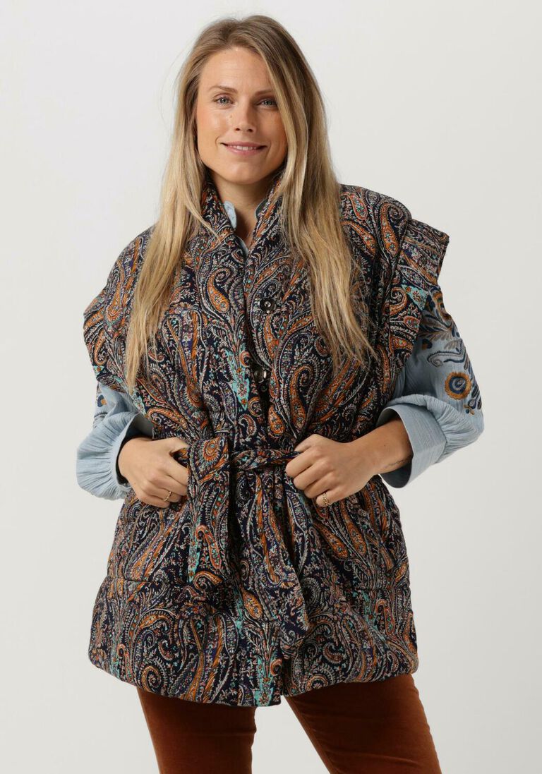 mehrfarbige/bunte antik batik gilet elvis biggilet