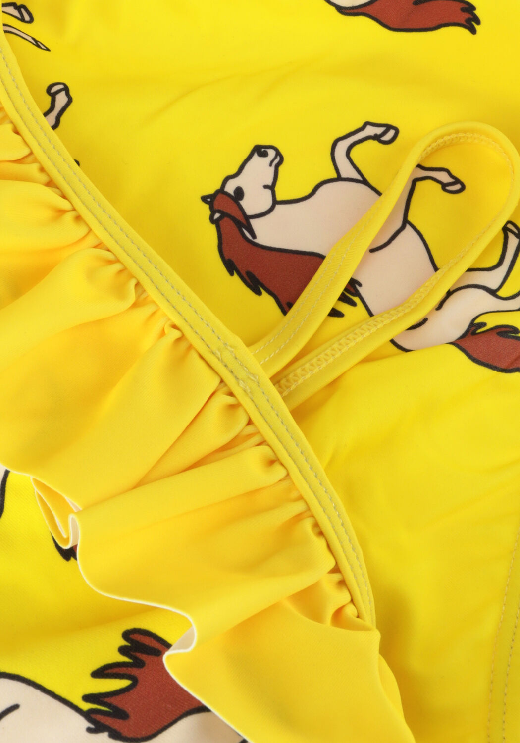 Gelbe CARLIJNQ Badeanz&uuml;ge WILD HORSE - SWIMSUIT - large