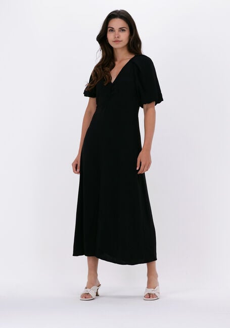 Schwarze NEO NOIR Maxikleid BOMBA SOLID DRESS - large