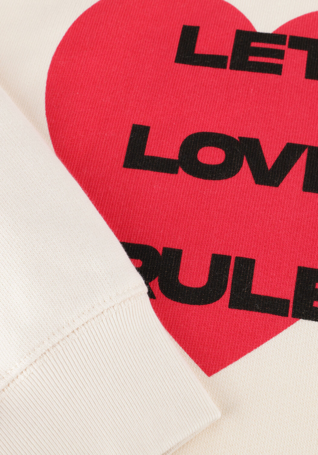 Ecru CATWALK JUNKIE Sweatshirt GRAPHIC SWEATER - large