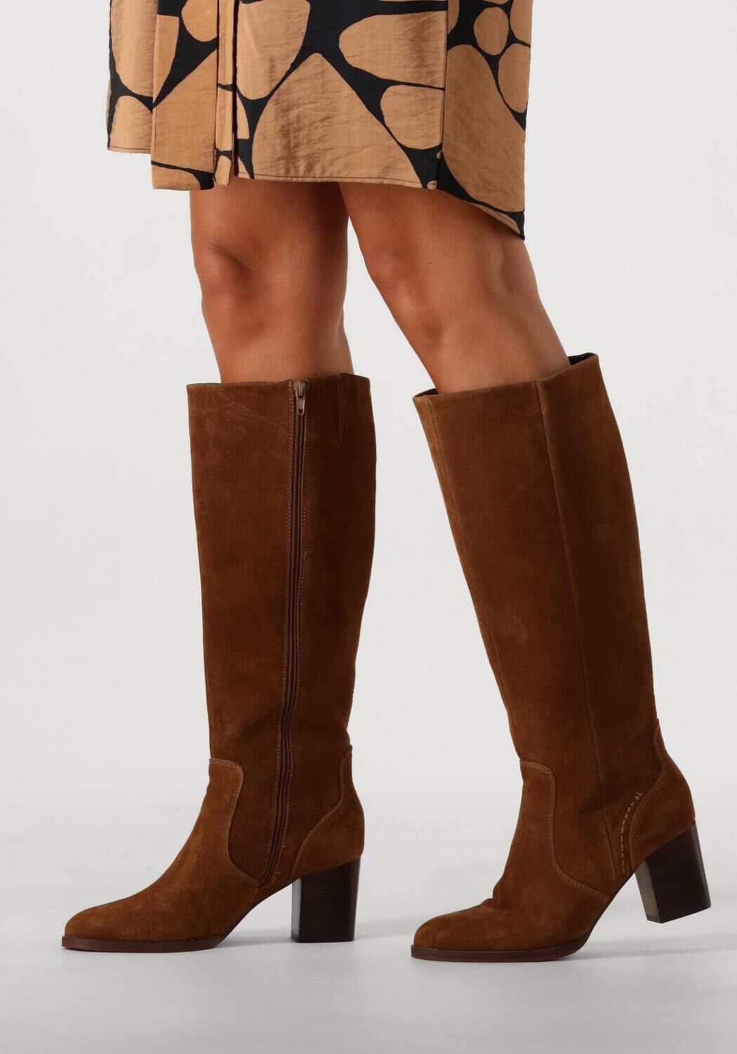 Cognacfarbene OMODA Hohe Stiefel 2259-08 - large