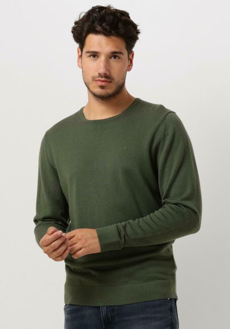 Dunkelgrün CALVIN KLEIN Pullover MERINO CREW NECK SWEATER - large