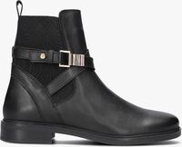Schwarze TOMMY HILFIGER Chelsea Boots BUCKLED LEATHER ANKLE BOOTS - medium