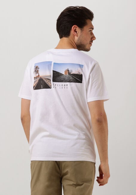 Wei&szlig;e CYCLEUR DE LUXE T-shirt FLAGROADS - large