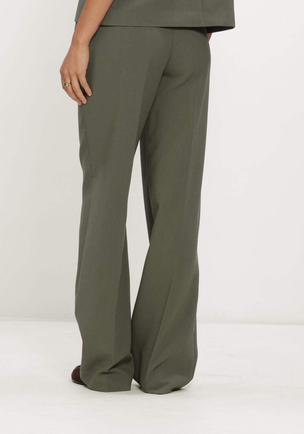 Olive MODSTR&Ouml;M Weite Hose GALE PANTS - large