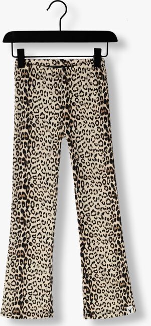 Braune ALIX MINI Schlaghose KNITTED LEOPARD FLARED PANTS - large