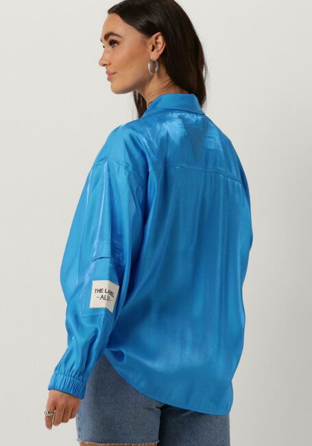 Blaue ALIX THE LABEL Blusen LADIES WOVEN SHINY SATIN BLOUSE - large