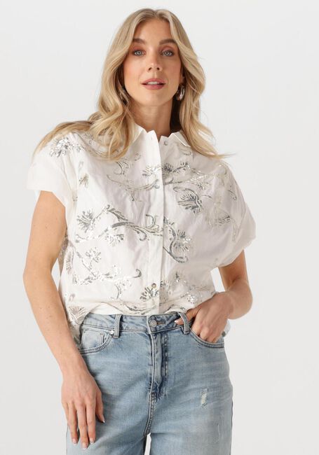 Weiße NUKUS Blusen CATALINA BLOUSE PAILLET - large
