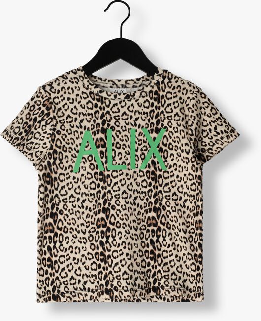 Braune ALIX MINI Top KNITTED LEOPARD T-SHIRT - large