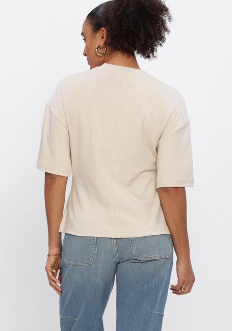 Beige SECOND FEMALE Top ENORA BROOCH TEE - large