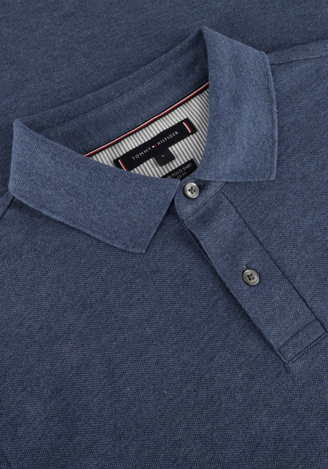 Blaue TOMMY HILFIGER Polo-Shirt 1985 REGULAR POLO - large