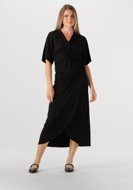 Schwarze JANSEN AMSTERDAM Midirock FALTA ROK V 663 - large