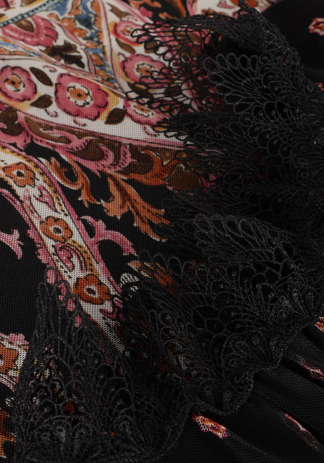 Schwarze ANA ALCAZAR Midikleid DRESS LACE NECK - large