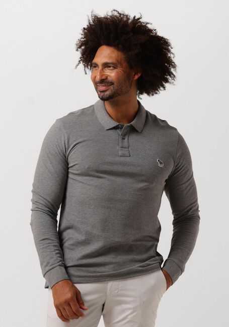 Graue PS PAUL SMITH Polo-Shirt MENS SLIM FIT POLO SHIRT ZEBRA - large