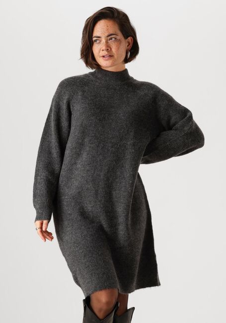 Schwarze SELECTED FEMME Minikleid SLFLULU LS HIGH NECK KNIT DRESS - large