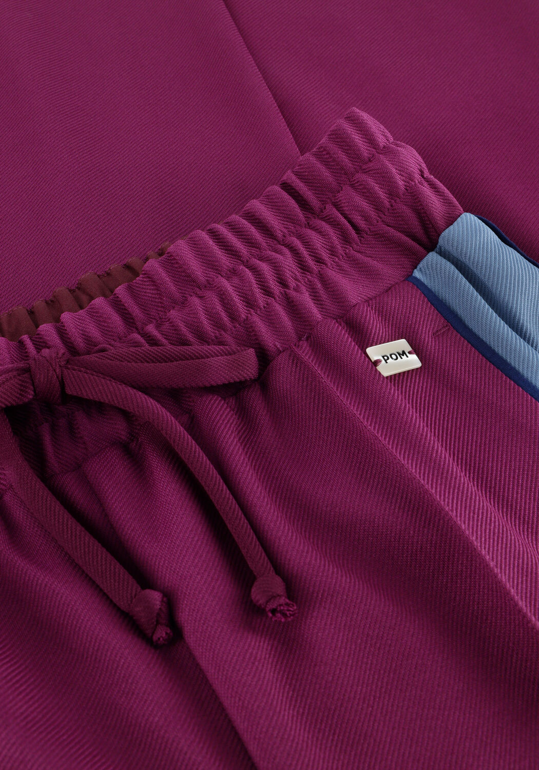 Lilane POM AMSTERDAM Weite Hose PANTS - COLOURBLOCK PLUM - large