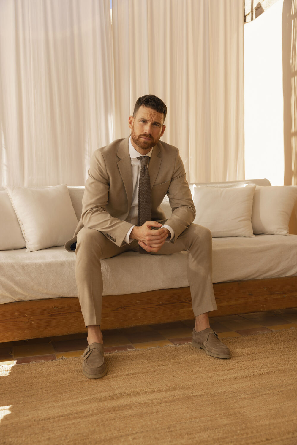 Beige SELECTED MEN Sakkos SLHSLIM-NEIL - large