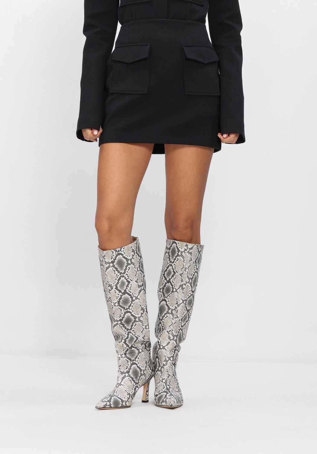 Schwarze OMODA ATELIER Minirock X MODEROSA - VERSA - large