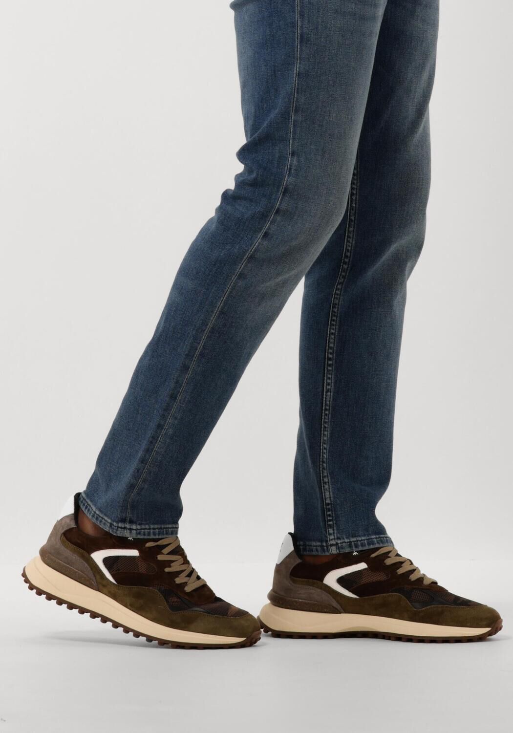 Braune FLORIS VAN BOMMEL Sneaker Low SFM-10159 NOPPI - large