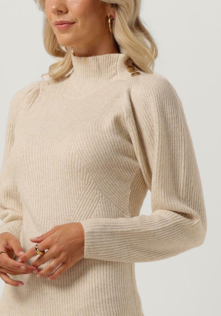 beige y.a.s. midikleid yasjoha ls knit dress YN6994