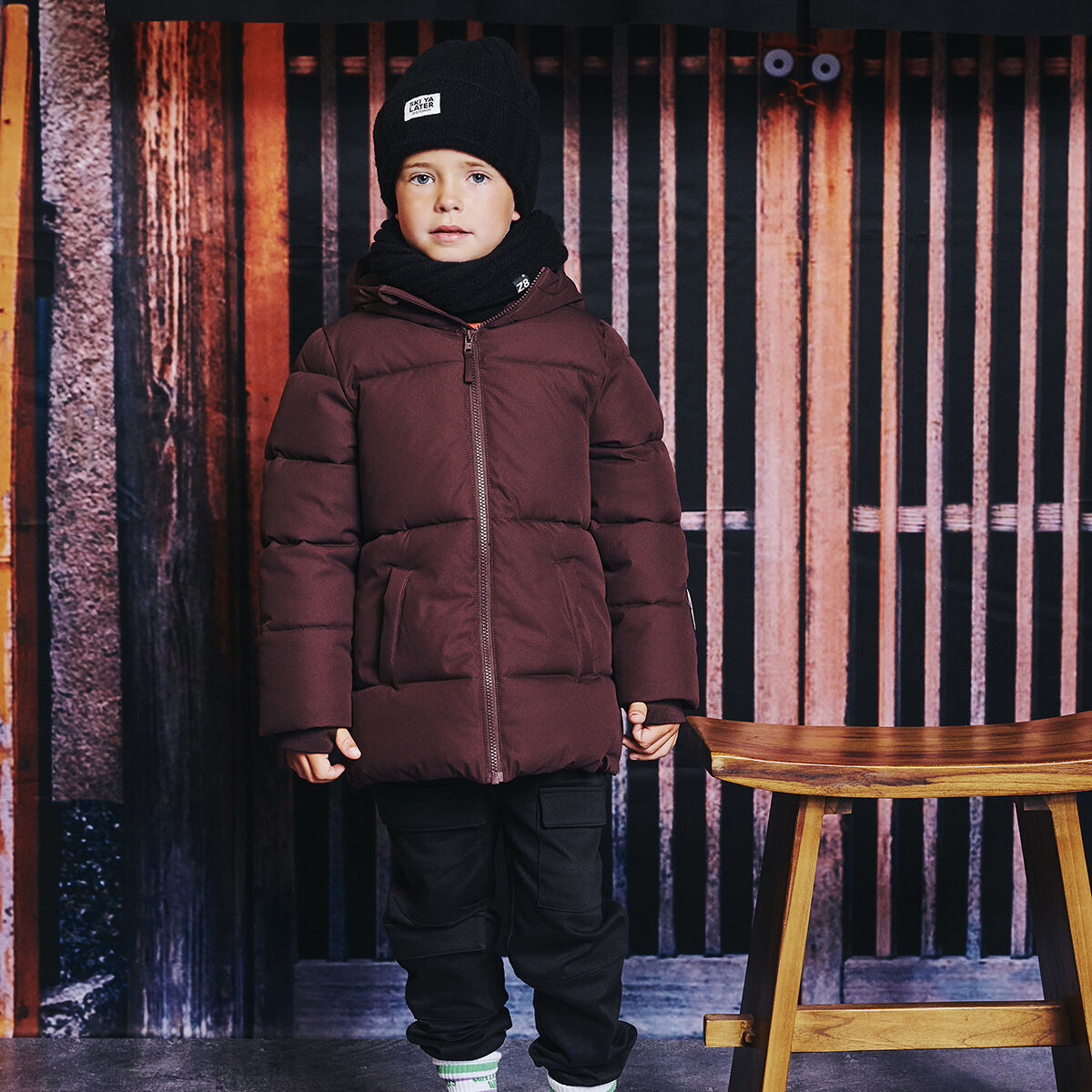 Braune Z8 Wattierte Jack DAVION - large