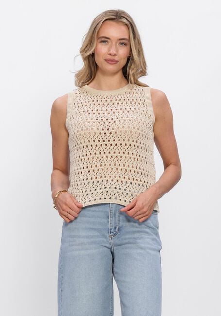 Sand MODSTR&Ouml;M Tops & T-shirts VESTERMD TOP - large