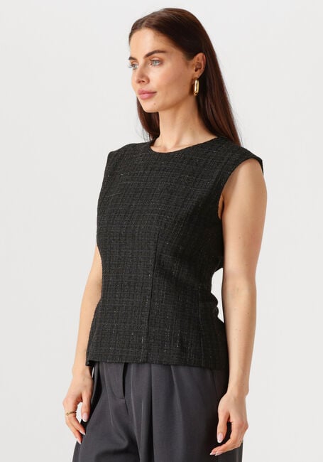 Schwarze NEO NOIR Top RAFLI BOUCLE TOP - large