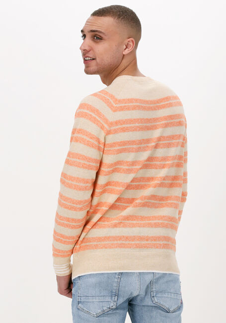 Orangene SCOTCH & SODA Pullover STRUCTURED KNIT LINEN-BLEND CREWNECK PULLOVER - large